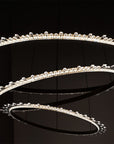 Kryształowa Lampa Sufitowa Led APP1609-3C Złota 4