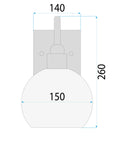 Lampa Kinkiet Black Gold APP1580-1W 5