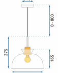 Lampa Wisząca APP1184-1CP C
