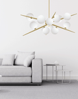 Lampa Wisząca APP998-12CP Złota