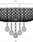 Kryształowa Lampa Sufitowa Plafon APP744-4C Cristal