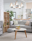Lampa Sufitowa Skandynawska Pięcioramienna App606-5c Biała