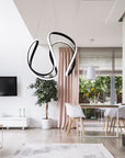 Lampa Sufitowa Wisząca Nowoczesna LED + PILOT APP387-CP CZARNA