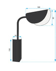 Lampa Ścienna Kinkiet App1262-1w Czarny