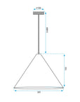 LAMPA SUFITOWA WISZĄCA APP1442-1CP WOOD 10