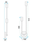 LAMPA ŚCIENNA KINKIET APP1148-2W Złota 10