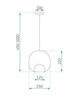 Lampa Wisząca APP1027-1CP 10