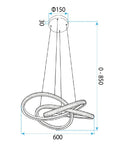 LAMPA SUFITOWA WISZĄCA G153-CP ZŁOTA 10