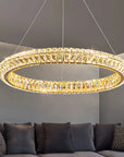 LAMPA SUFITOWA WISZĄCA LED APP1768-CP Złota 60cm 10