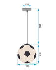 LAMPA SUFITOWA WISZĄCA APP1287-1CP 10