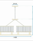 Lampa Wisząca Z Kryształami APP789-6C 10
