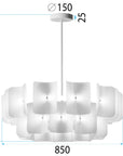 LAMPA SUFITOWA WISZĄCA LED APP1671-1CP White 10