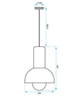 Lampa Sufitowa Wisząca APP1083-1CP 10