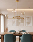 Lampa Wisząca Szklane Kule 3 Szt APP918-3CP Złota 10