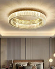 LAMPA KRYSZTAŁOWA PLAFON APP1719-C 40 Cm Złota 10