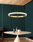 LAMPA SUFITOWA WISZĄCA LED APP1510-CP GOLD 10