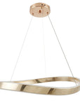 LAMPA SUFITOWA WISZĄCA SWE068-CP 80cm ZŁOTA 10