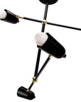 Lampa Wisząca 4-ramienna APP1708-4CP CZARNA + ZŁOTO 11