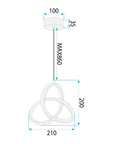 LAMPA SUFITOWA WISZĄCA LED APP1784-CP CZARNA 11