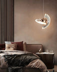 LAMPA SUFITOWA WISZĄCA LED LHJ108-2CP ZŁOTA 11
