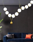 LAMPA SUFITOWA WISZĄCA LED APP1444-10CP Złota 11