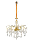 Lampa Wisząca Z Kryształami SWE081-CP 60cm Złota 11