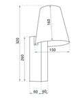 LAMPA KINKIET LOFT APP1279-1W BLACK 11