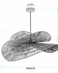Lampa Sufitowa Wisząca Boho APP1738-1CP 80CM 12