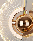 LAMPA SUFITOWA WISZĄCA LED LHJ108-2CP ZŁOTA 12