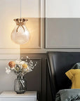 LAMPA SUFITOWA WISZĄCA LHJ107-1CP JASNE RÓŻOWE ZŁOTO 12