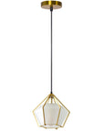 Lampa Wisząca Sufitowa Diament Szklana APP451-1CP Biała