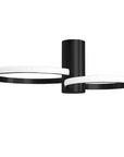 Lampa sufitowa plafon kryształowa APP1401-CW Czarna