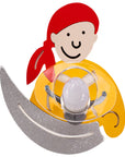 Lampa ścienna kinkiet żółty pirat 4717