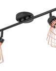 Lampa podwójna metalowa loft plafon APP535-2C Różowe Złoto