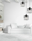 Lampa Sufitowa Kryształ APP513-3CPR Czarna