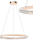 LAMPA WISZĄCA LED MS009-CP Jasne Różowe Złoto 59cm 1