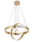 LAMPA SUFITOWA WISZĄCA LED LHJ060-CP ZŁOTA 1