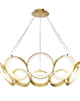 LAMPA WISZĄCA LED APP1800-CP ZŁOTA SZCZOTKOWANA 1