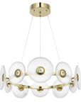 LAMPA SUFITOWA WISZĄCA SWE071-CP 60cm ZŁOTA 1