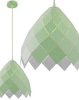 Lampa Sufitowa Wisząca Metalowa APP339-1CP Zielona 1