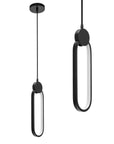 Lampa Sufitowa Wisząca LED APP851-CP Czarna 1