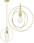 Lampa Sufitowa Metalowa Pierścieniowa APP286-1CP Złota 1