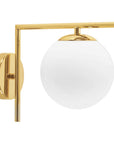 Lampa Ścienna Kinkiet Szklana Kula APP674-1W Złota 1