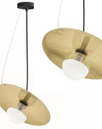 LAMPA SUFITOWA WISZĄCA APP1417-CP Czarna/złota 1