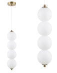 Lampa Sufitowa Wisząca LED LHJ118-4CP Złota Szczotkowana 1