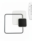 Lampa Sufitowa APP1712-C Plafon LED Czarna + Pilot 1