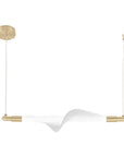 LAMPA WISZĄCA LED G011-CP BIAŁY/ZŁOTY 1