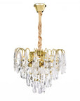 Lampa Wisząca Z Kryształami SWE078-CP 30cm Złota 1