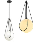 LAMPA SUFITOWA WISZĄCA APP1792-1CP 20cm Czarna 1