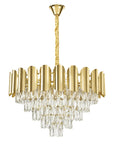 Lampa Wisząca Z Kryształami SWE100-CP 60cm Złota 1